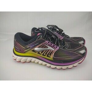 Brooks Bros Sz 6 Women's Black Purple Pink 3D Fit Print Super DNA g-13 Shoes